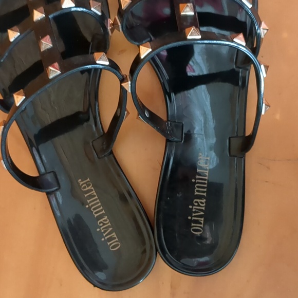 Olivia Miller Studded Strappy Slides - Picture 4 of 5